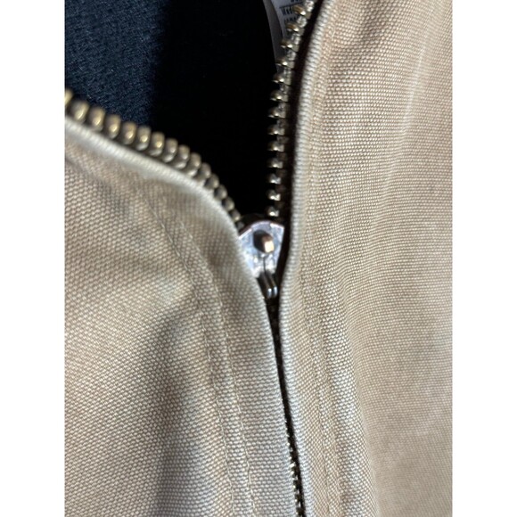 Vintage Carhartt J130 CML Quilt Lined Distressed Brown Canvas Jacket Large Tall - Picture 7 of 12